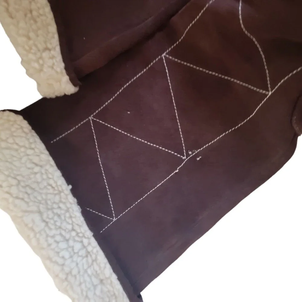 Vintage Bongo Y2K Leather Suede Boots Sherpa Lined Women’s Size‎ 6 M